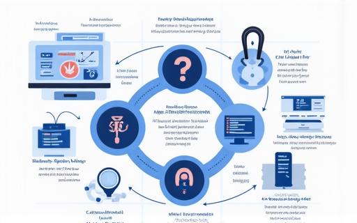 A diagram showing analysis and identification of security risks.